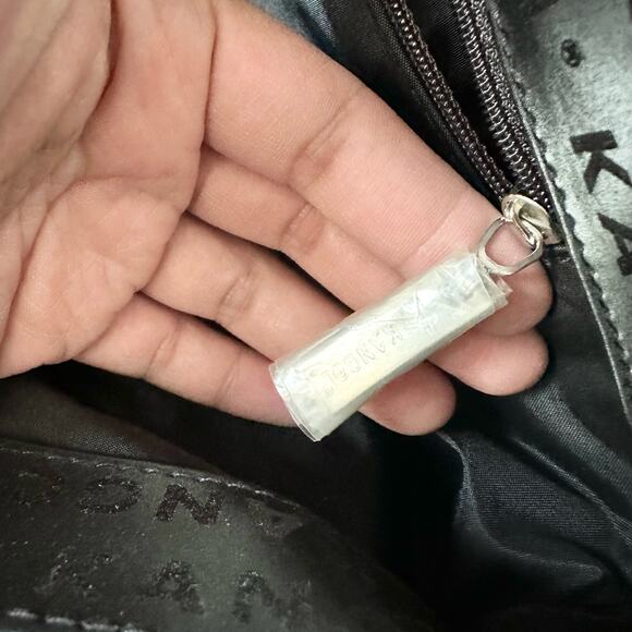 Kangol Australia Black PVC Brand Spell Out Vintage Medium Shoulder Bag Y2K Shine - Picture 13 of 15